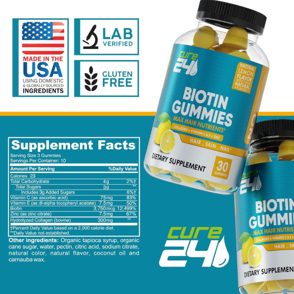 Biotin Gummies with Vitamin C