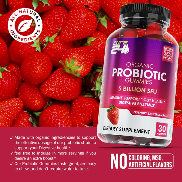 Organic probiotic gummies 5 Billion CFUs